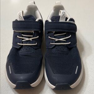 On Running Kids' Navy and White Sneakers